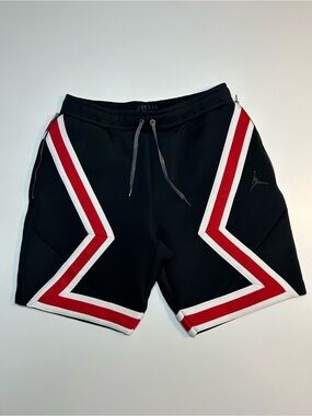 Jordan Flight Tech Diamond Panel Zipper Pocket Basketball Shorts Black